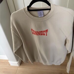 Lonely Ghost Beige Sweatshirt